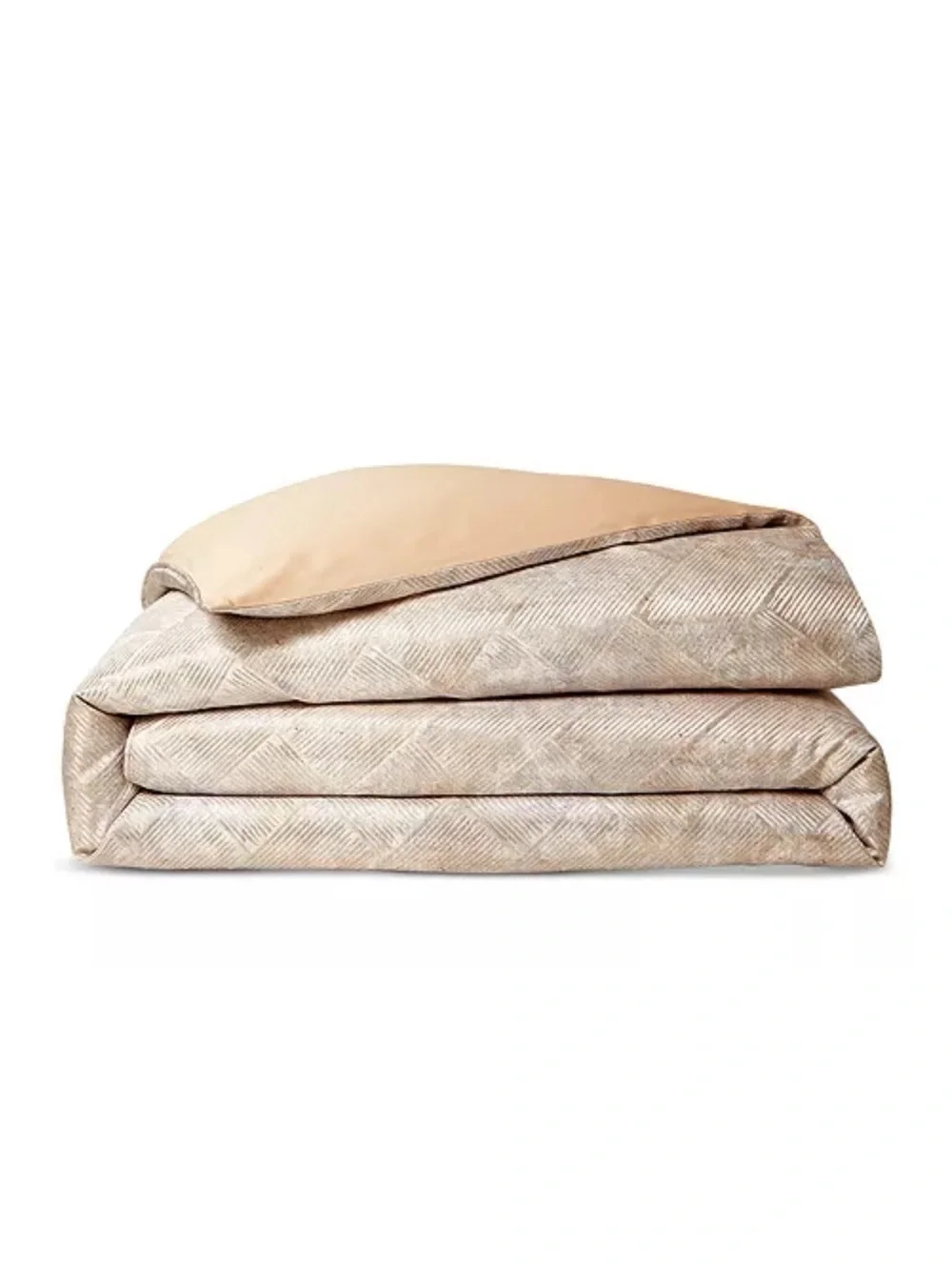 Hudson Park Collection Linear Sandstone Duvet Cover, NWT, Size Full/Queen $425